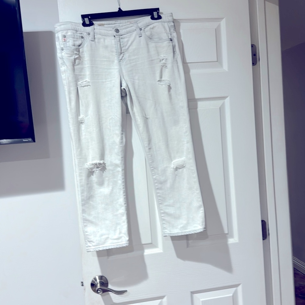 Adriano goldschied Women jeans  white  98 cotton 2 el  size32   Used